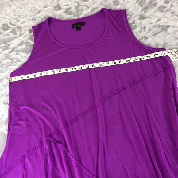 Attention Purple Tunic Tank Top Plus Size 2X - Picture 5 of 6